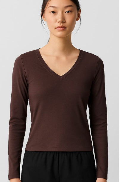 Ease V-Neck Longsleeve - Terraloop