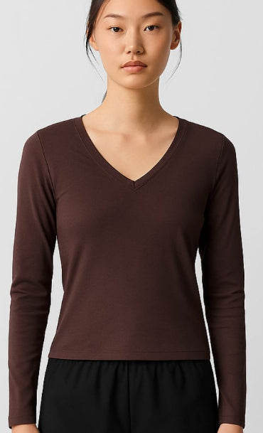 Ease V-Neck Longsleeve - Terraloop