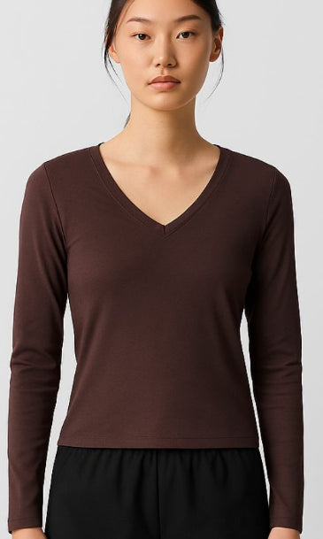 Ease V-Neck Longsleeve - Terraloop