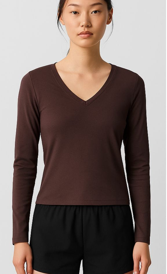 Ease V-Neck Longsleeve - Terraloop