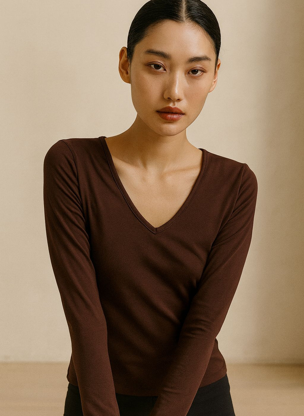 Ease V-Neck Longsleeve - Terraloop