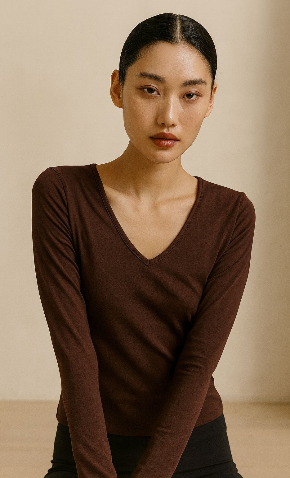 Ease V-Neck Longsleeve - Terraloop