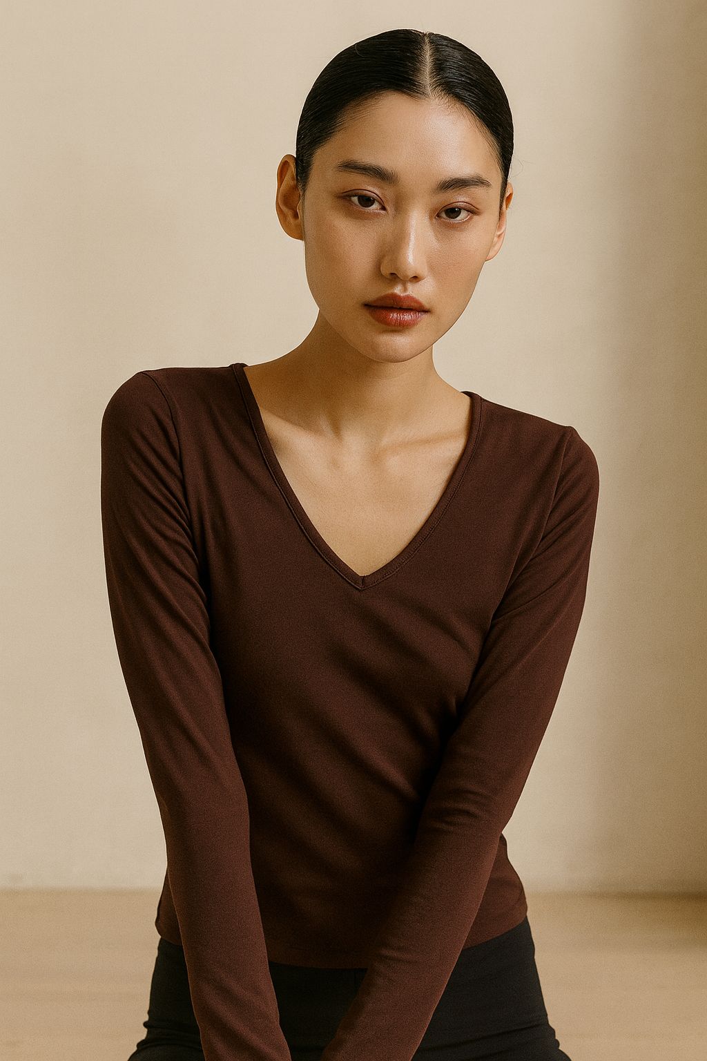 Ease V-Neck Longsleeve - Terraloop