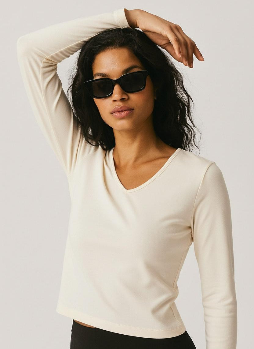 Ease V-Neck Longsleeve - Terraloop