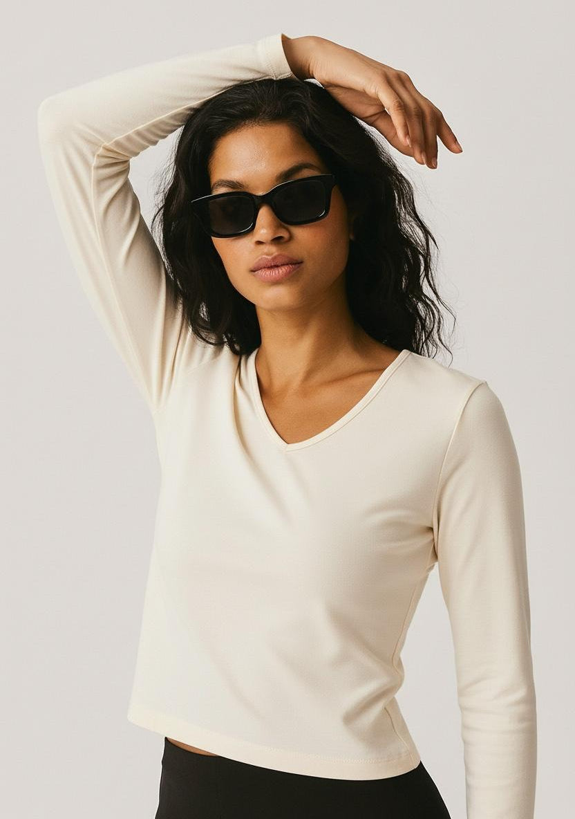 Ease V-Neck Longsleeve - Terraloop
