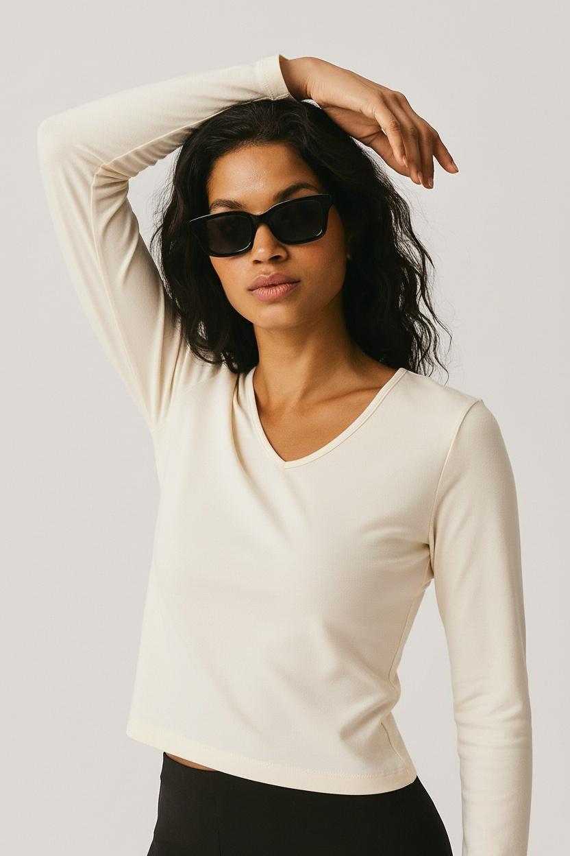 Ease V-Neck Longsleeve - Terraloop