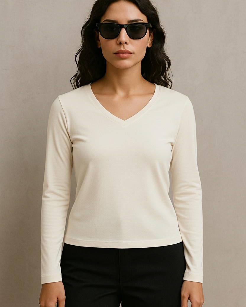 Ease V-Neck Longsleeve - Terraloop