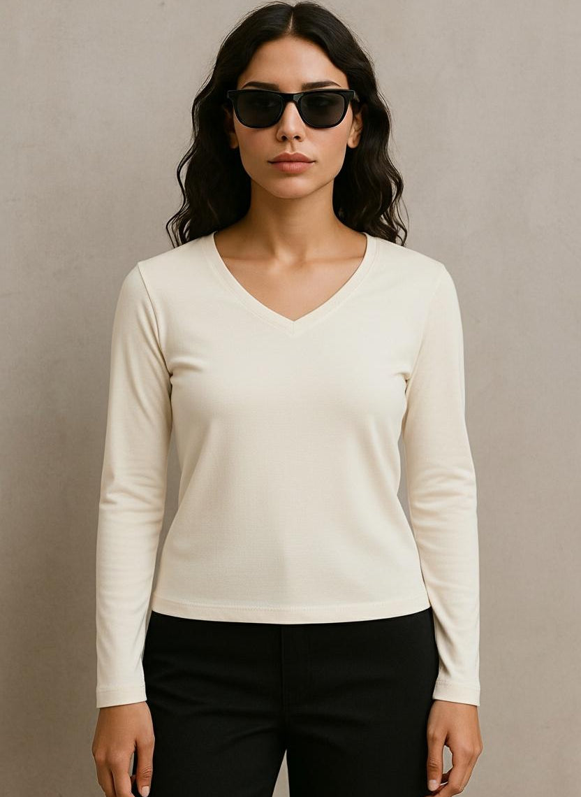 Ease V-Neck Longsleeve - Terraloop