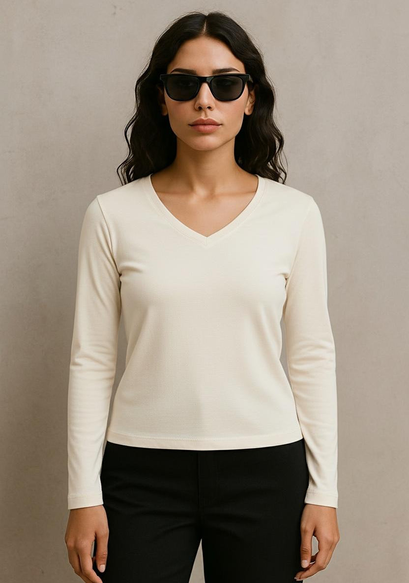 Ease V-Neck Longsleeve - Terraloop