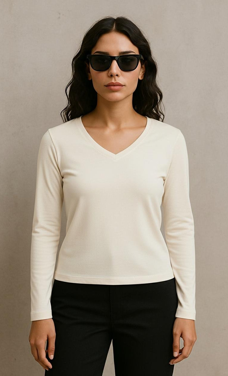 Ease V-Neck Longsleeve - Terraloop