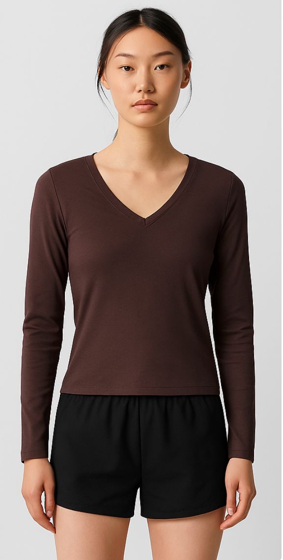 Ease V-Neck Longsleeve - Terraloop