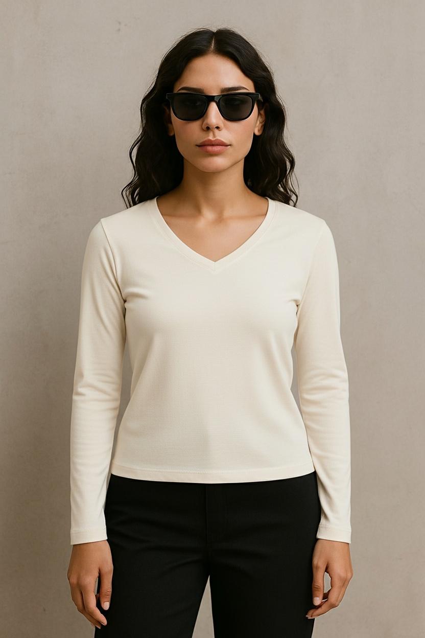 Ease V-Neck Longsleeve - Terraloop